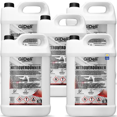 Produktbild von Nitroverdünnung 25L Universalverdünnung Lack Farbe Reiniger Entfetter KFZ GiDeli