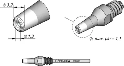 Produktbild von Entlötkolben C560-004 Jbc C560004