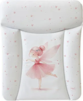 Produktbild von Ceba Baby® weiche Wickelauflage 50x70 cm  - Doppelseitige Baby Wickelunterlage - Wickeltischauflage für Junge und Mädchen - Wasserdicht, abwaschbar -  -  EU - Rosa Fee