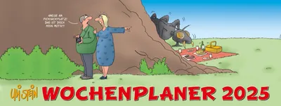 Produktbild von Uli Stein Wochenplaner 2025: Tischkalender