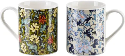 Image de Mondex | Tasses à café - set de 2 - Colorato Floral - 400 ml - Tasses en porcelaine élégantes - Idéal pour les cadeaux