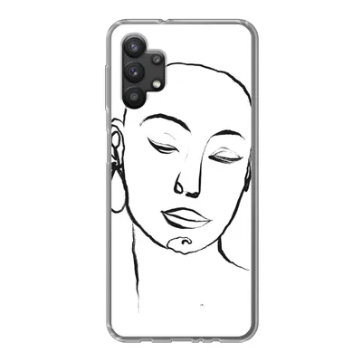 Produktbild von MuchoWow® Handyhülle Schutzhülle Hülle für Samsung Galaxy A32 5G Frau - Gesicht - Porträt Silikon Softcase Handy Hülle - Softcase