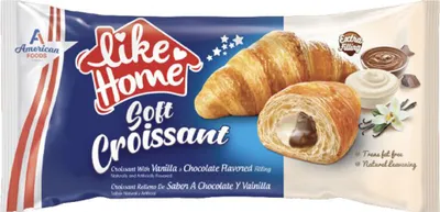 Produktbild von American Foods - Like Home Soft Croissant Chocolate Vanilla 40g