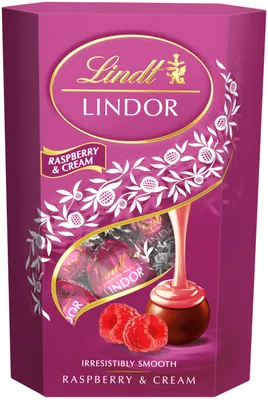 Obrázek produktu pro LINDOR Maliny a smetana 200g