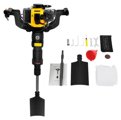 Productafbeelding van Benzine Grondboor 52cc - Handmatige Hout en Tuinboor