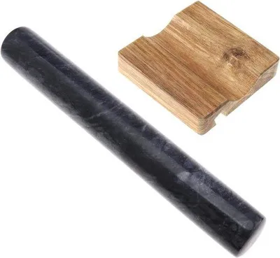 Produktbild von Schwarze 12 Zoll Teigrolle für Backen und Pizza