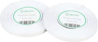 Zdjęcie produktu dla Tasiemka / wstążka rypsowa 6mm biała 22,5mb