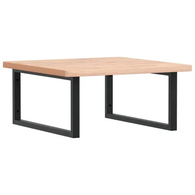 Produktbild von vidaXL Waschbeckenregal Wandmontage Stahl und Massivholz Buche