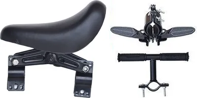 Produktbild von Set Kinderfahrradsitz, vorne montierter Fahrradsitz, Lenker, Fußpedal, abnehmbar, für Kleinkinder, Kinder, Rennrad, Mountainbike, Vordersitz, Fahrradzubehör