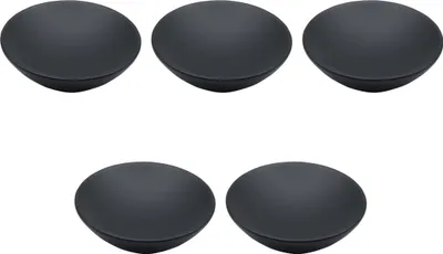 Immagine prodotto di Natural Goods Berlin Maniglia per mobili MULDE, pomolo per mobili, maniglia per armadi, pomolo per cassetti e porte, nero, 5 pezzi
