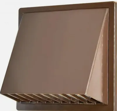 Produktbild von Luftgitter mit Haube - versch. Größen u. Farben 100 mm braun
