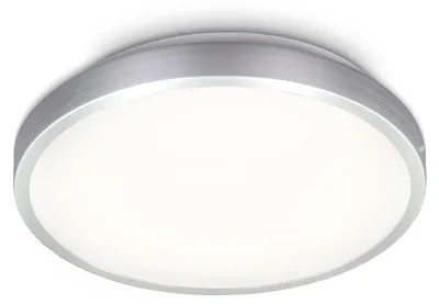 Productafbeelding van B.K.Licht LED plafondlamp, zilver/titanium, rond, diameter 29 cm, 12W, 1200 lumen, warm wit, 3000K