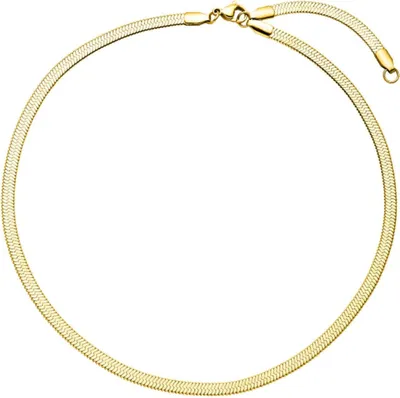 Produktbild von Purelei® I'lalo Choker (Gold) Elegante Kette aus 18K vergoldetem Edelstahl Verstellbare Länge 35/40 cm Schmuck inspiriert von Hawaii Designed in Germany