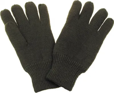 Produktbild von MFH Strick-Fingerhandschuhe, gefüttert, oliv - S