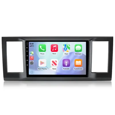 Obrázok produktu pre Rádio Android 64 GB pre VW T6 Transporter, Caravelle, Multivan (2015–2019), manuálna klimatizácia, CarPlay, navigácia, ovládanie na volante, Bluetooth, RDS, Wi-Fi, DSP, GPS, DAB+