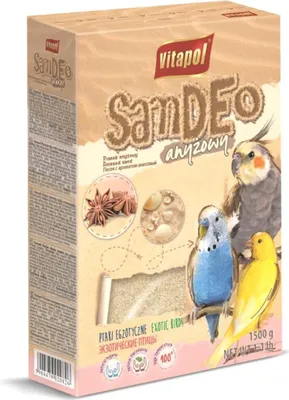 Produktbild von Papageien Pflege-Sand Mit Muscheln 1,5 Kg - Hygienisch, Staubfrei, Natürlich