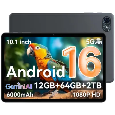 Image de TABWEE T80 Tablet 10.5 inch,Android 16, 64GB ROM, 1280 x 800 pixel, 6000mAh battery, 5MP camera, 5G WiFi, Bluetooth,Gemini AI Tablet Tablet