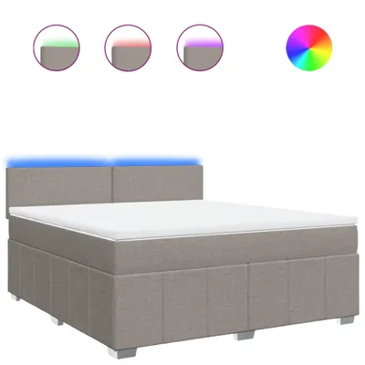 Obrázok produktu pre vidaXL Boxspring posteľ s matracom Taupe 180x200 cm Látka