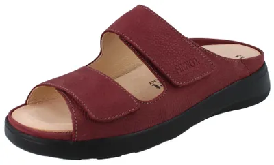 Produktbild von FINN COMFORT Flores-Soft Damen Pantolette rot Nubukleder - Größe: 40