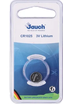 Image de Jauch Pile bouton CR1025 Lithium, 3,0 V 30 mAh