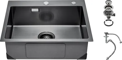 Produktbild von Küchenspüle Einzelbecken Einbauspüle Edelstahl 55x45x19cm Spülbecken