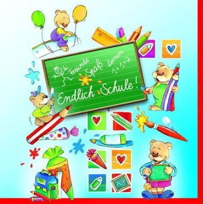 Produktbild von 20 Servietten "Schulanfang / Einschulung"