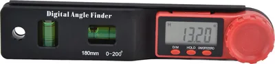Produktbild von Winkelmesser mit digitaler Anzeige, 2-in-1-Winkelmesser 0šC200¡ã mit Wasserwaage und Messwerkzeug