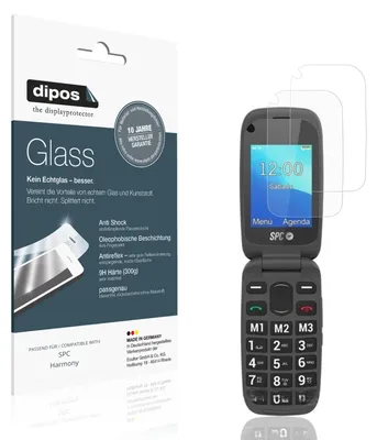 Produktbild von 2x Schutzfolie für SPC Harmony matt - Anti-Shock 9H Folie dipos Glass Kunststoffglas