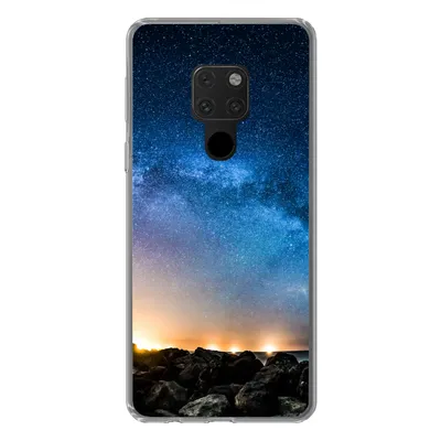 Produktbild von MuchoWow® Handyhülle Schutzhülle Hülle für Huawei P40 Lite Galaxie - Universum - Sonne - Jungen - Mädchen - Kinder Silikon Softcase Handy Hülle - Handy