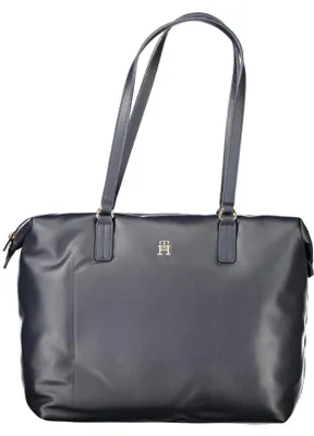 Produktbild von Blaue Schultertasche für Damen, nachhaltig aus recyceltem Polyester