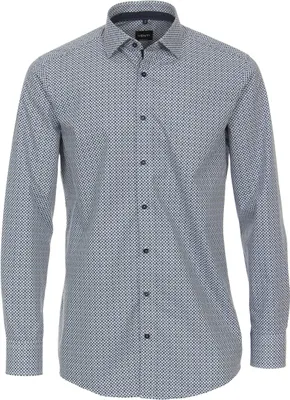 Produktbild von VENTI Herren Businesshemd Langarm Kent Modern-Fit Blau 46