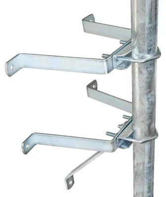 Produktbild von PremiumX Mauerhalter 20cm Stahl SAT Wandabstandshalter für Mast bis Ø 60mm