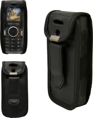 Image de Etui en cuir avec clip ceinture pour Samsung SGH-M110