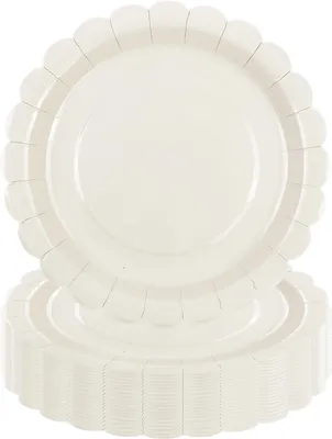 Produktbild von Papier-Teller scalloped, 23 cm, 50 Stück, für Partys