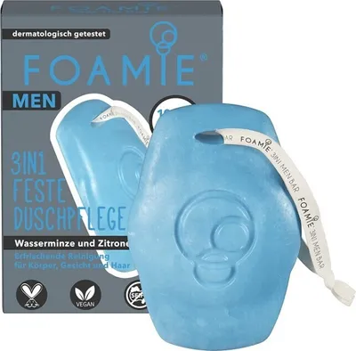 Produktbild von Foamie Men, Duschgel mit Wasser, Minze und Zitrone, 90g