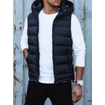Produktbild von Herren-Steppweste mit Kapuze dunkelblau TX4751 M