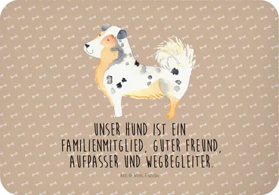Produktbild von Mr. & Mrs. Panda magnet Hund Australien Shepherd - Hundeglück - Geschenk, Spruch, whiteboardmagnet, Sprüche, rechteckmagnet, Pinnwandmagnet, holzmagnet, Familie