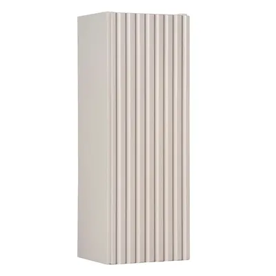 Zdjęcie produktu dla Szafka Łazienkowa Wisząca 20 Cm Kaszmir Mat Ryflowana Mdf