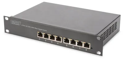 Immagine prodotto di Digitus DN-80114-1 DIGITUS 10" Switch 8-Port Gigabit Ethernet Unmanaged