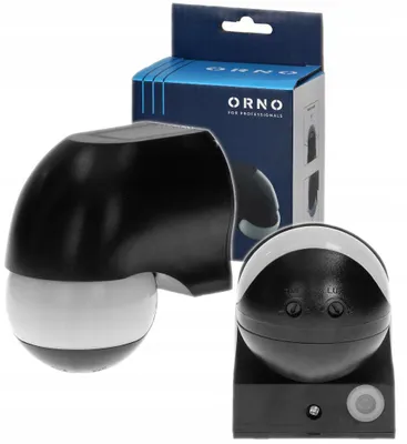 Produktbild von Orno OR-CR-204/B Bewegungsmelder Dämmerungssensor 180° IP44 Schwarz