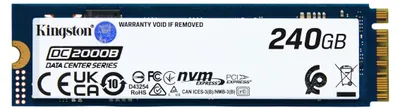 Zdjęcie produktu dla Kingston Technology 240G DC2000B PCIe 4.0 M.2 2280 Enterprise SSD (Bez radiatora), 240 GB, M.2, 4500 MB/s