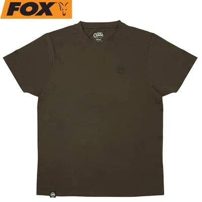 Produktbild von Fox Dark Khaki Classic T-Shirt - Angelshirt, Größe:S