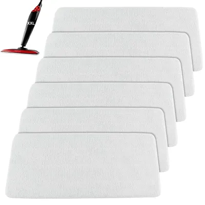 Produktbild von Ersatzbezüge für Dampfreiniger, 6 Stück, aus Mikrofaser für Wischmopp