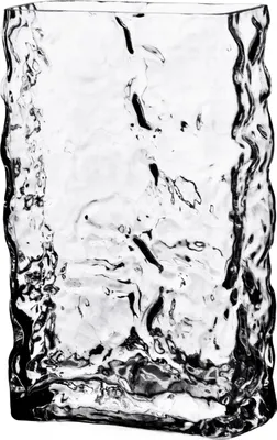 Image de Vase en verre Serenite, 14,5 x 7 x H 24 cm, transparent, 1 pièce