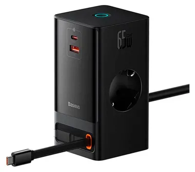Produktbild von Baseus PowerCombo, Drinnen, AC, 0,8 m, Schwarz