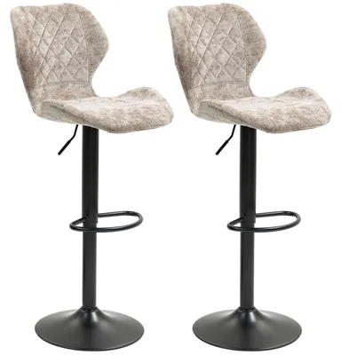 Image de Tabourets de bar - Tabourets - Tabourets de cuisine - Chaises - Petits tabourets - Hauteur réglable - Rotation à 360°