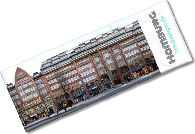 Produktbild von streetline Hamburg Mönckebergstraße Panorama Souvenir Magnet