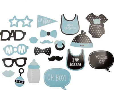 Produktbild von Oblique Unique 20 Fotorequisiten Fotoaccessoires Baby Shower Party Neugeborene Junge
