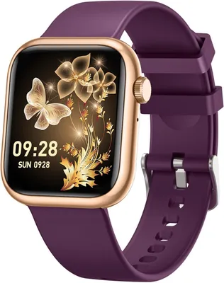 Smartwatch Damen mit Bluetooth Telefonfunktion, 1,83" HD Touchscreen Sportuhr, 120+ Sportmodi, Schrittzähler, Pulsmesser, IP68, iOS Android