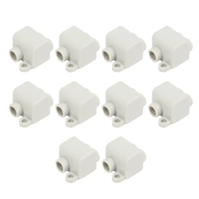 Obrázek produktu pro 10 kusů 60A 400V rychlospojkových kabelových svorek, jeden vstup, dva výstupy, elektrické zapojení, inline rozvodné bloky pro zapojení 0,5-6 mm²